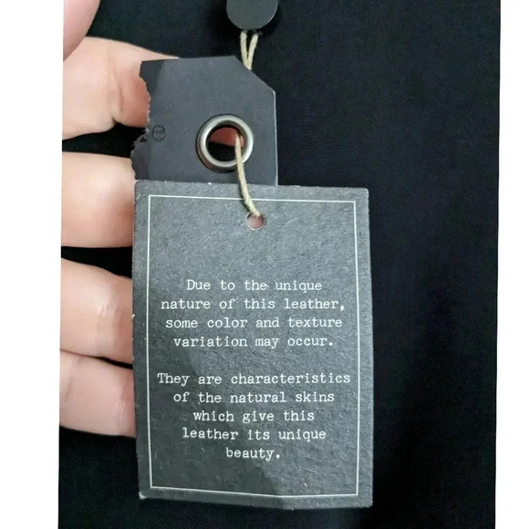 Rag & Bone Two Tone Leather Trim Tank Top - Picture 3 of 8